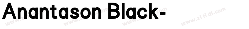 Anantason Black字体转换 Anantason Black字体转换
